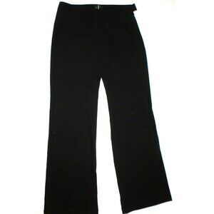 Womens Designer Italy Byblos Black Cuffed Trouser Pants 44 8 10 Genny Moda Tall